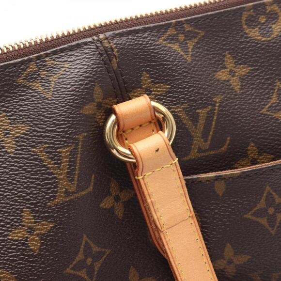 LOUIS VUITTON Brown Monogram Leather Tote Bag - Picture 9 of 10
